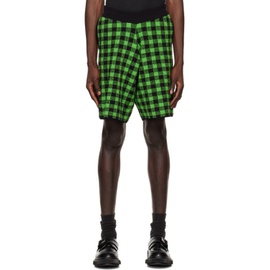 ZANKOV Black & Green Diego Shorts 231637M193006