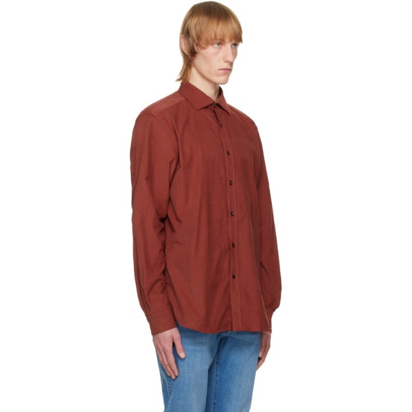  ZEGNA Orange Regular Fit Shirt 222142M192014