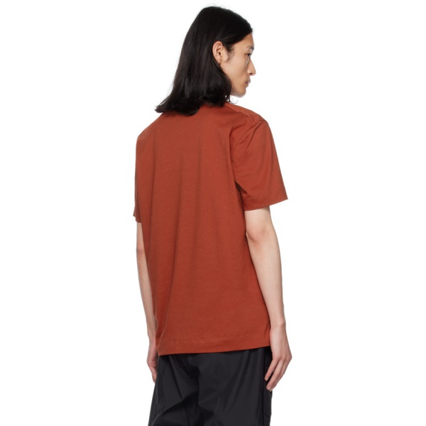  ZEGNA Red Embroidered T-Shirt 232142M213000