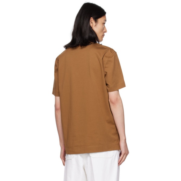  ZEGNA Brown Embroidered T-Shirt 232142M213001