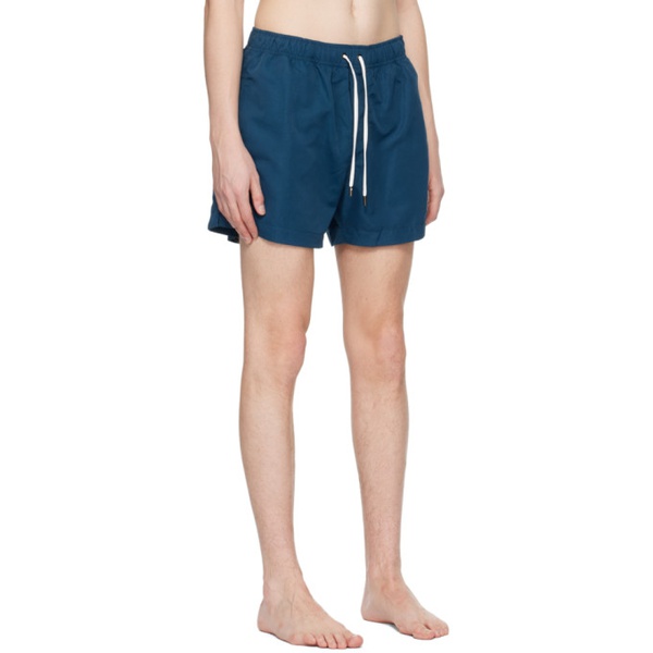  ZEGNA Blue Printed Swim Shorts 231142M208000