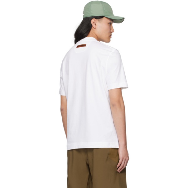  ZEGNA White Crewneck T-Shirt 241142M213001