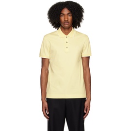 ZEGNA Yellow Embroidered Polo 231142M212033