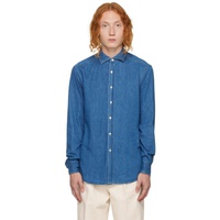 ZEGNA Blue Denim Shirt 222142M192002