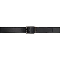 ZEGNA Reversible Black Leather Belt 232142M131007