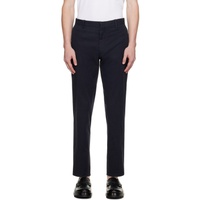 ZEGNA Navy Four-Pocket Trousers 232142M191004