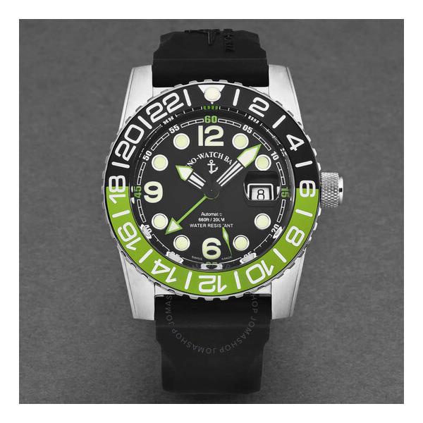  Zeno Airplane Diver World Time Automatic Black Dial Mens Watch 6349GMT-3-A1-8