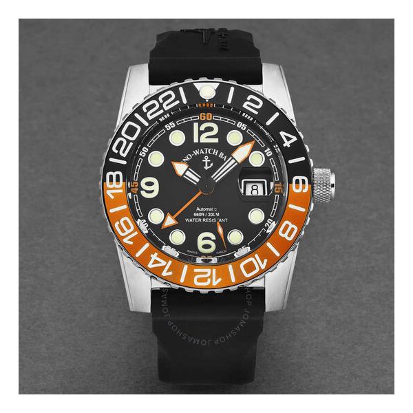  Zeno Airplane Diver World Time Automatic Black Dial Mens Watch 6349GMT-3-A15