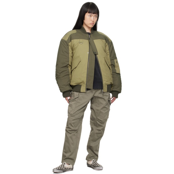  (di)vision Khaki Tech Bomber Jacket 232807F058000