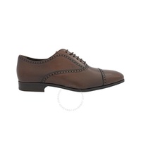 Tods Mens Brown Hand-Waxed Leather Perforated Lace-Up Shoes XXM0TA0I970D9CS801