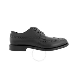 Tods Mens Black Perforations And Wingtip Leather Derby Shoes XXM0XR0O530PLS9999