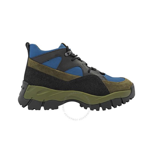 토즈 Tods Mens High Tech Fabric And Leather Ankle Boots XXM81B0BZ10MBIP456