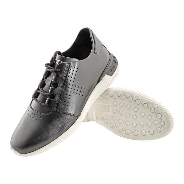 토즈 Tods Mens Black Leather Sneakers- Size 6 UK / 7 US XXM91B0Y1807WRB999