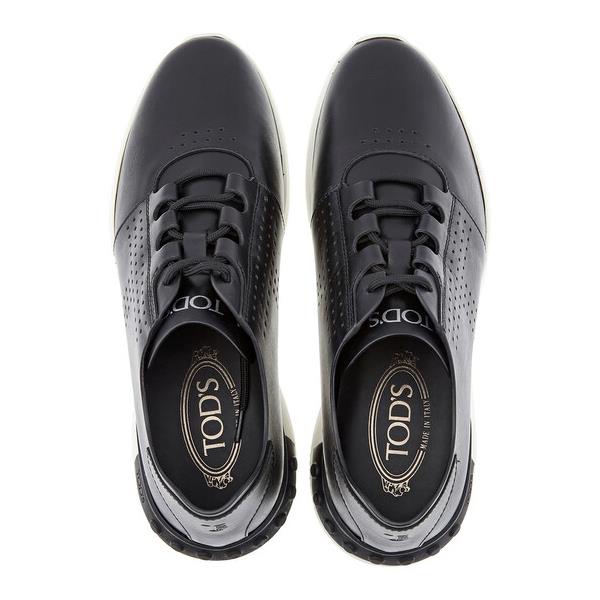 토즈 Tods Mens Black Leather Sneakers- Size 6 UK / 7 US XXM91B0Y1807WRB999