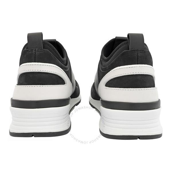 토즈 Tods Black Suede And Fabric Velcro Strap Sneakers XXM69A0AY90L5J3246