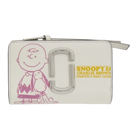 마크 제이콥스 Marc Jacobs 오프화이트 Off-White Peanuts 에디트 Edition The Snapshot Snoopy Compact Wallet 212190F040066